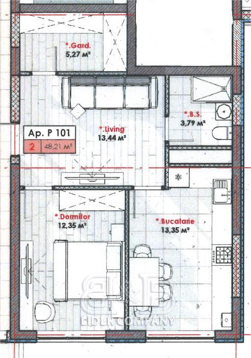 Apartament 1 cameră