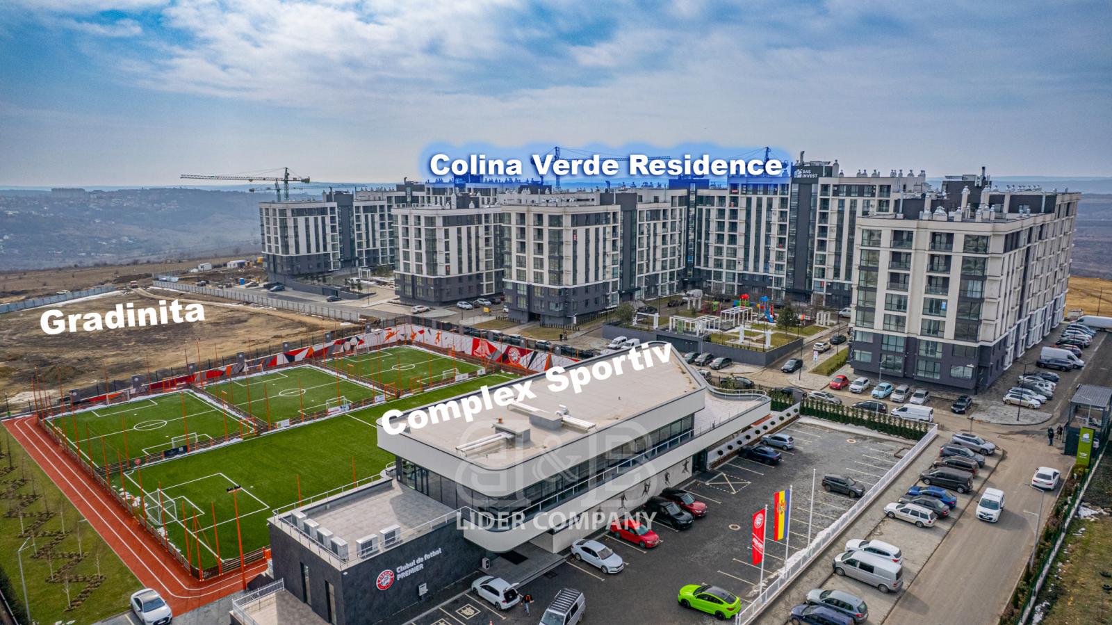 Apartament luminos cu 2 camere în Durlești –  complexul Colina Verde