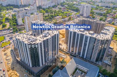 Apartament cu 1 cameră de vânzare - complexul Newton House, Botanica