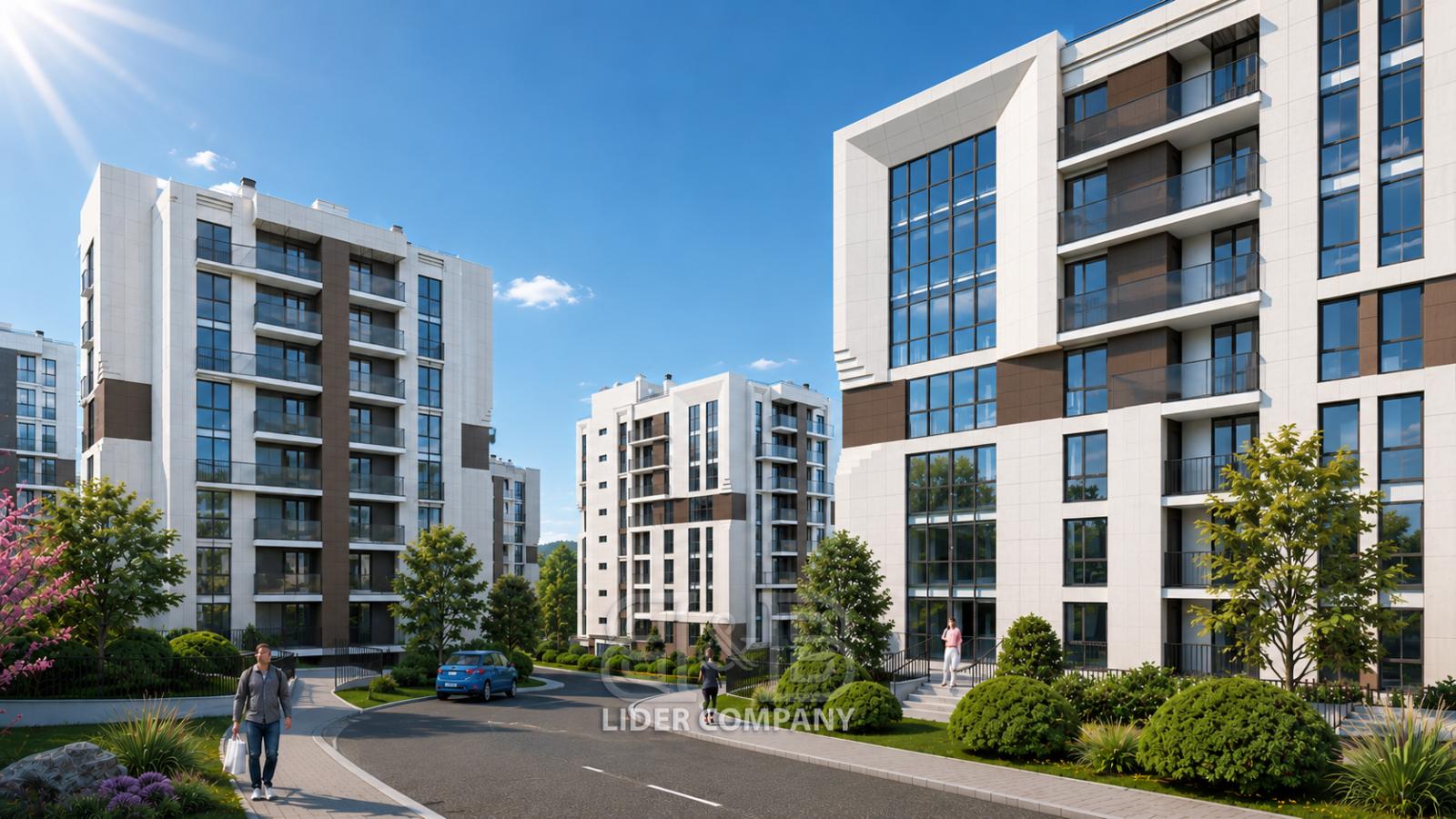 Apartament cu 2 camere + living de vânzare - complexul Solomon în Satul German, Botanica
