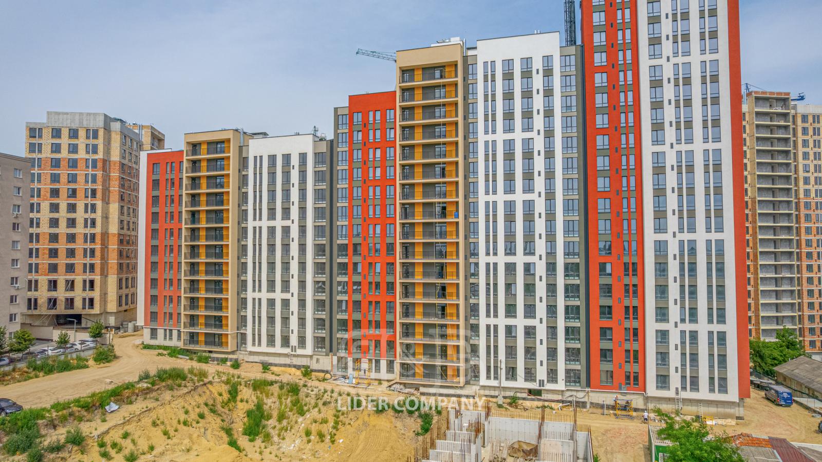 De vânzare apartament cu 1 cameră și living - complexul Sky House Dimineții, Botanica