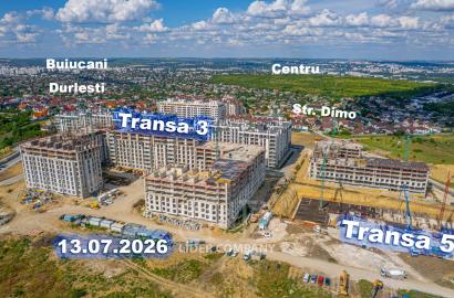 Apartament cu 1 cameră și living de vânzare - Tranșa 3, Colina Verde Durlești